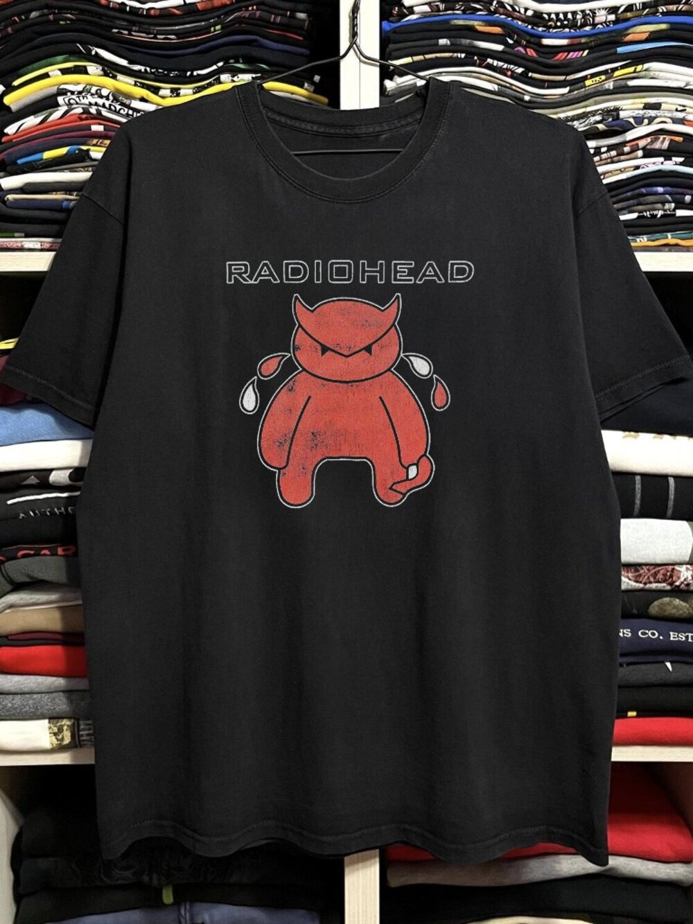 Rare Radiohead Devil Washed Black tee
